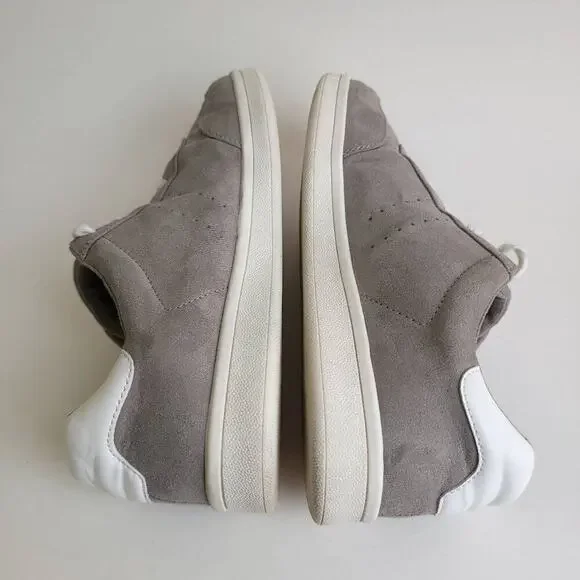 Old Navy Sneaker Shoes Gray Soft-Brushed Faux-Suede Sneakers Womens Size 9.5​​ - Picture 10 of 14